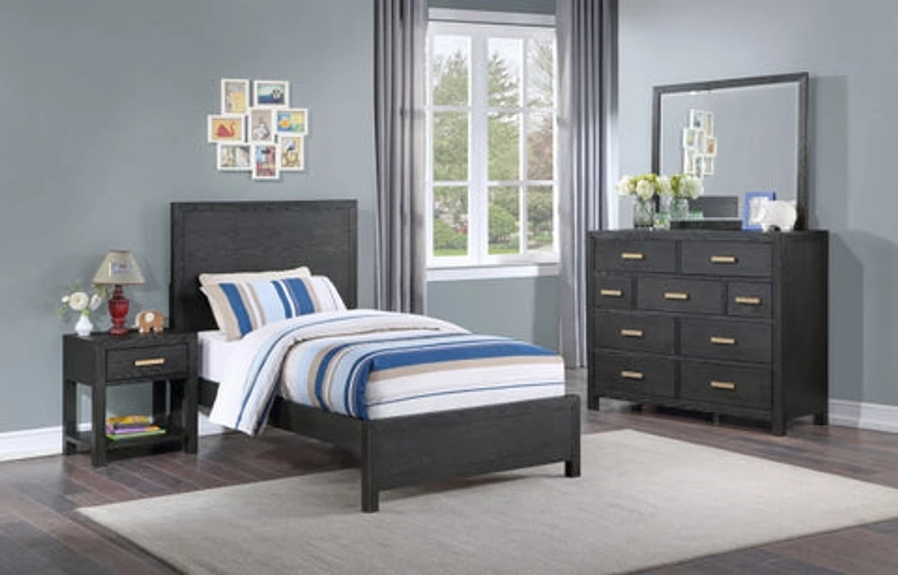 Fresno 50" 9-Drawer Dresser -Charcoal