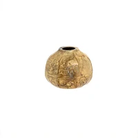 Cobblestone Vase S, Gold Crackle