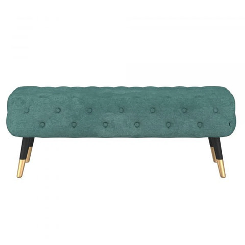 FLOOR MODEL Meryl Bench in Aqua