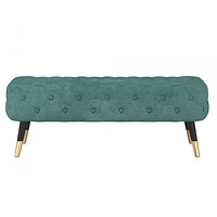 FLOOR MODEL Meryl Bench in Aqua