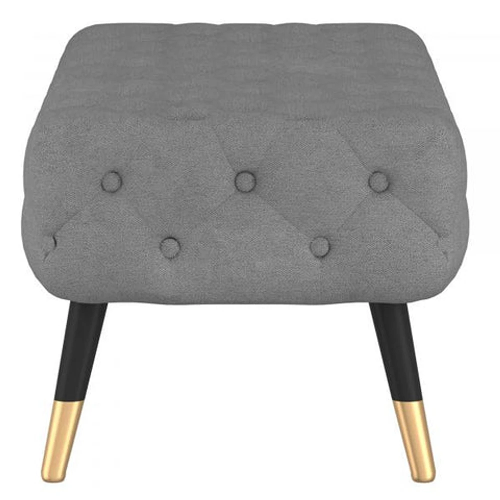 FLOOR MODEL Meryl Bench in Grey