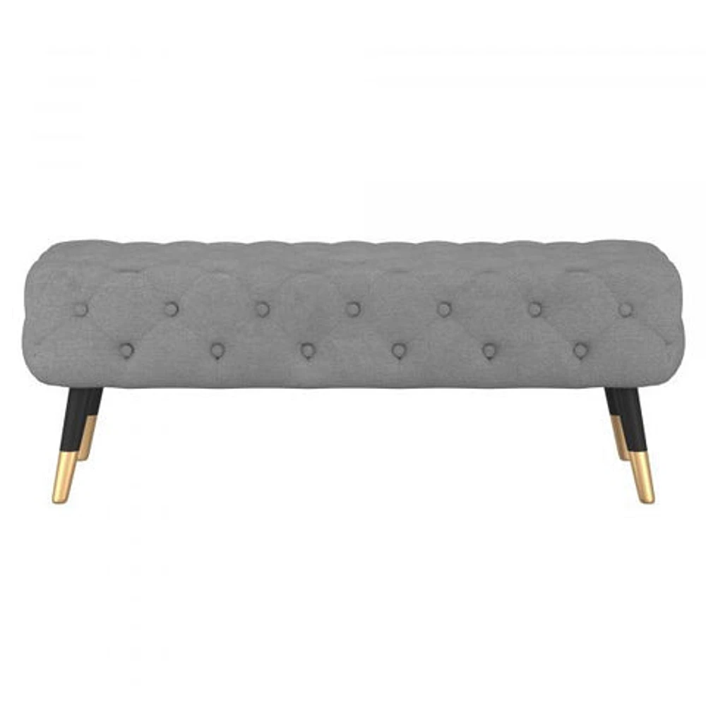 FLOOR MODEL Meryl Bench in Grey