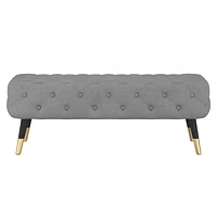 FLOOR MODEL Meryl Bench in Grey