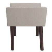 FLOOR MODEL Lana Bench in Beige