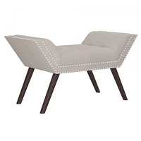 FLOOR MODEL Lana Bench in Beige