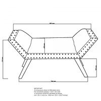 FLOOR MODEL Lana Bench in Beige