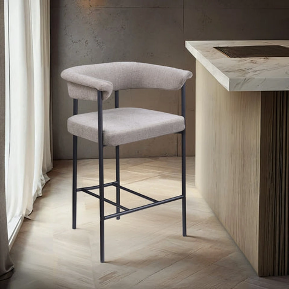 KOPLE COUNTER STOOL- TAUPE