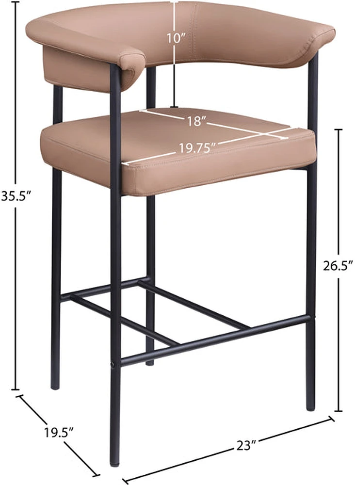 KOPLE COUNTER STOOL- TAN