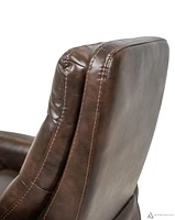 FLOOR MODEL Murphy Leather Gel Manual Reclining Chair - Dark Grey