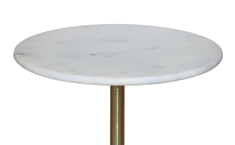 SELAH SIDE TABLE WITH MARBLE TOP & BASE