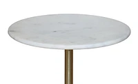 SELAH SIDE TABLE WITH MARBLE TOP & BASE