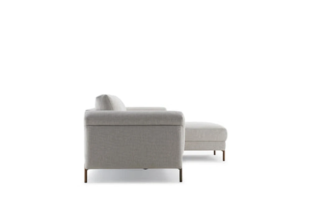 Luxurious Modo Sectional with 3 Seater & Right Chaise in Beige