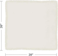 Fringed Design Napkin (Set of 4) - Off White