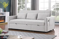 Skylar Sofa Sectional Sleeper- Stone