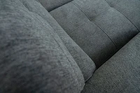 Randall Sleeper Sectional - Fabric - Ramy Charcoal - Greater Vancouver Furniture