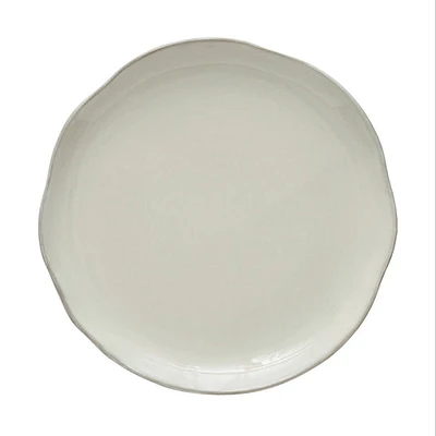 Stoneware Scalloped Plate - Reactive Glaze