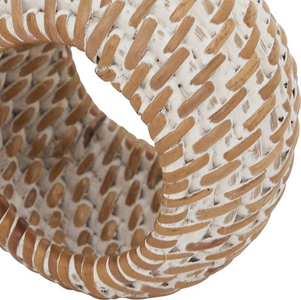 Woven Rattan Napkin Rings (Set of 4)