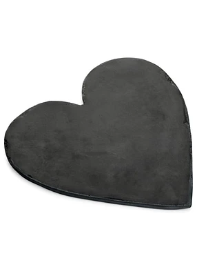 Serving Board Heart Black Slate Anthracite