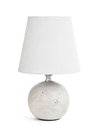 Pottery Antique Table Lamp Light Grey-White