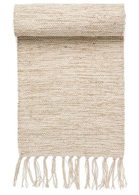 Table Runner Cotton Chindi Natural-White