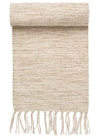 Table Runner Cotton Chindi Natural-White