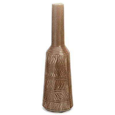 Vase Cermic Texture Taupe