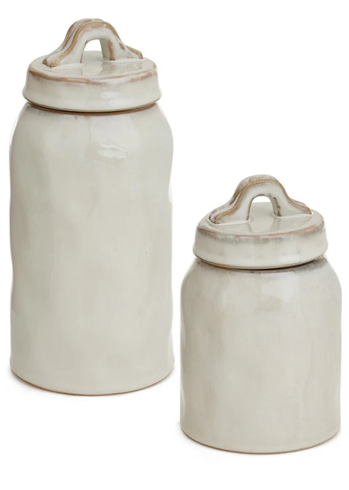 Canister Ceramic Off White