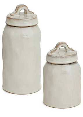 Canister Ceramic Off White