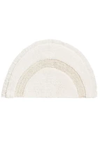 Bathmat Tufted Halfmoon Cotton Off White