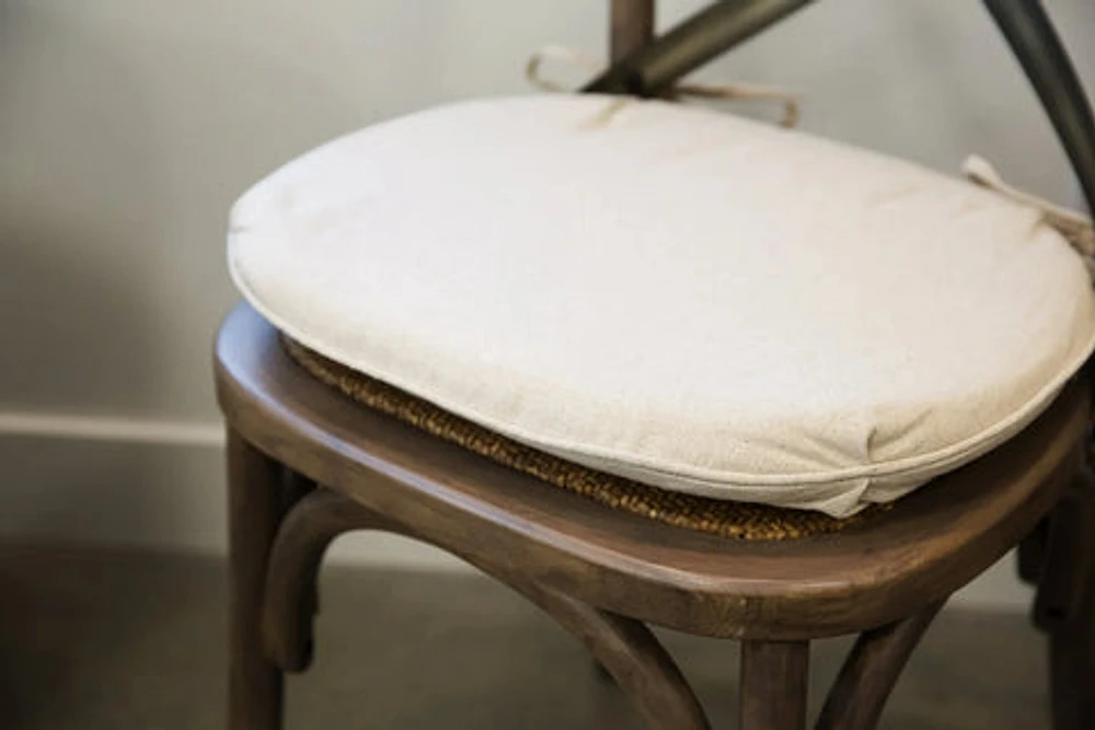 Seat Cushion for Cross Back Chair - linen