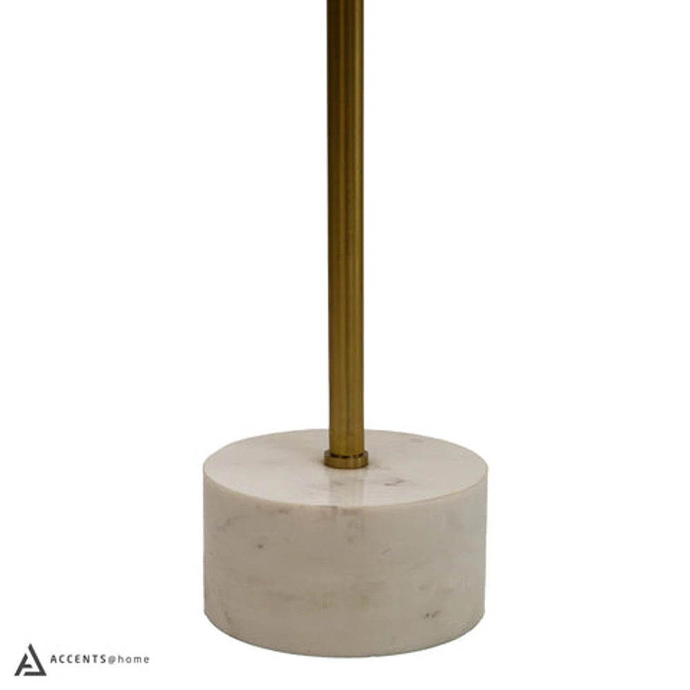 SELAH SIDE TABLE WITH GOLD TOP / MARBLE BASE