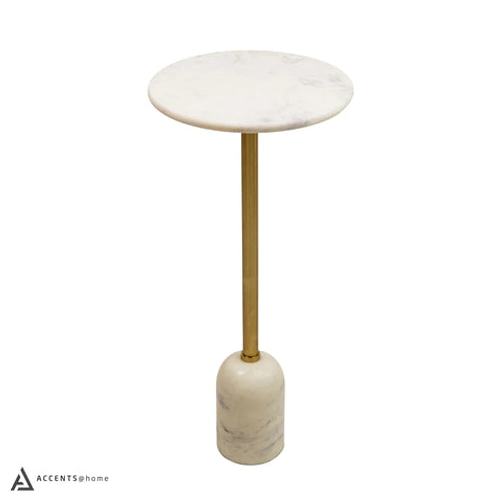 WEDDEL MARBLE DRINK TABLE