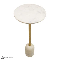 WEDDEL MARBLE DRINK TABLE