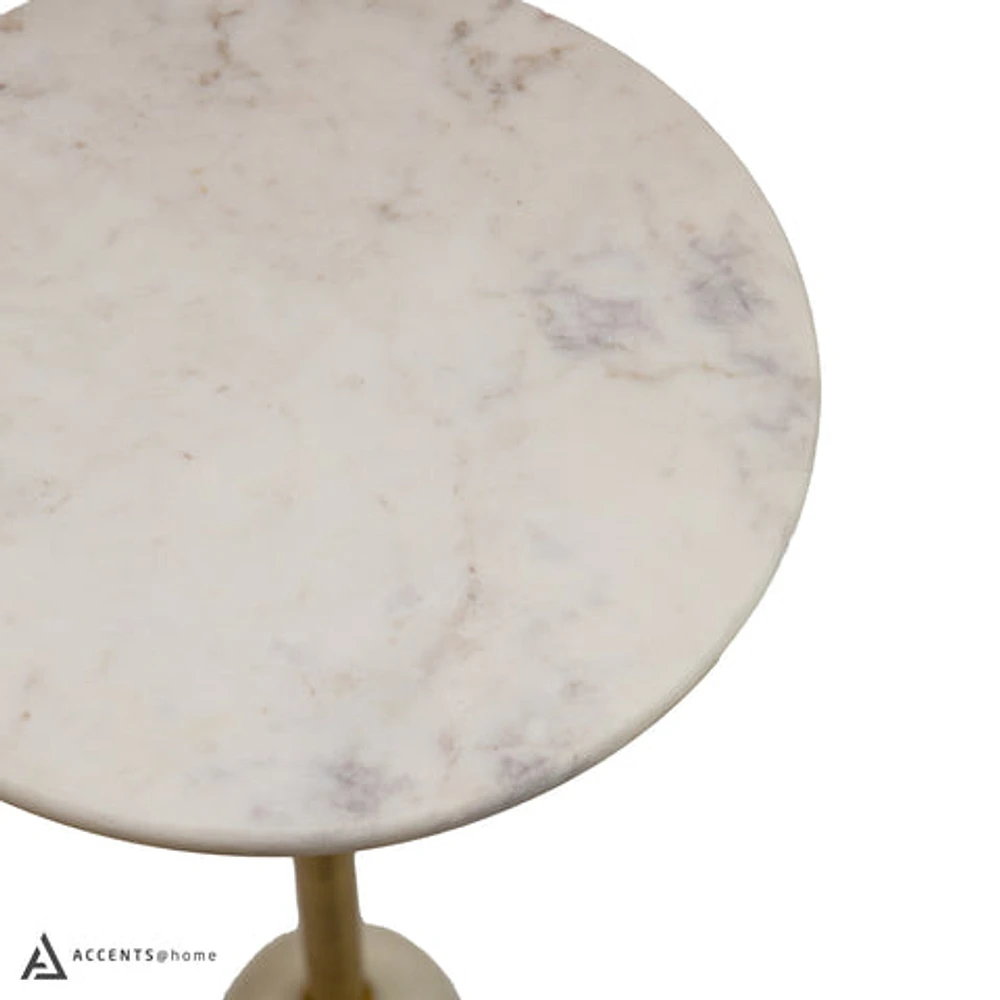 WEDDEL MARBLE DRINK TABLE