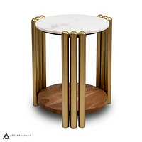 KAMBRY SIDE TABLE WITH MARBLE TOP