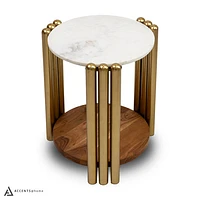 KAMBRY SIDE TABLE WITH MARBLE TOP