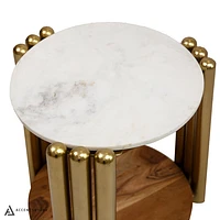 KAMBRY SIDE TABLE WITH MARBLE TOP