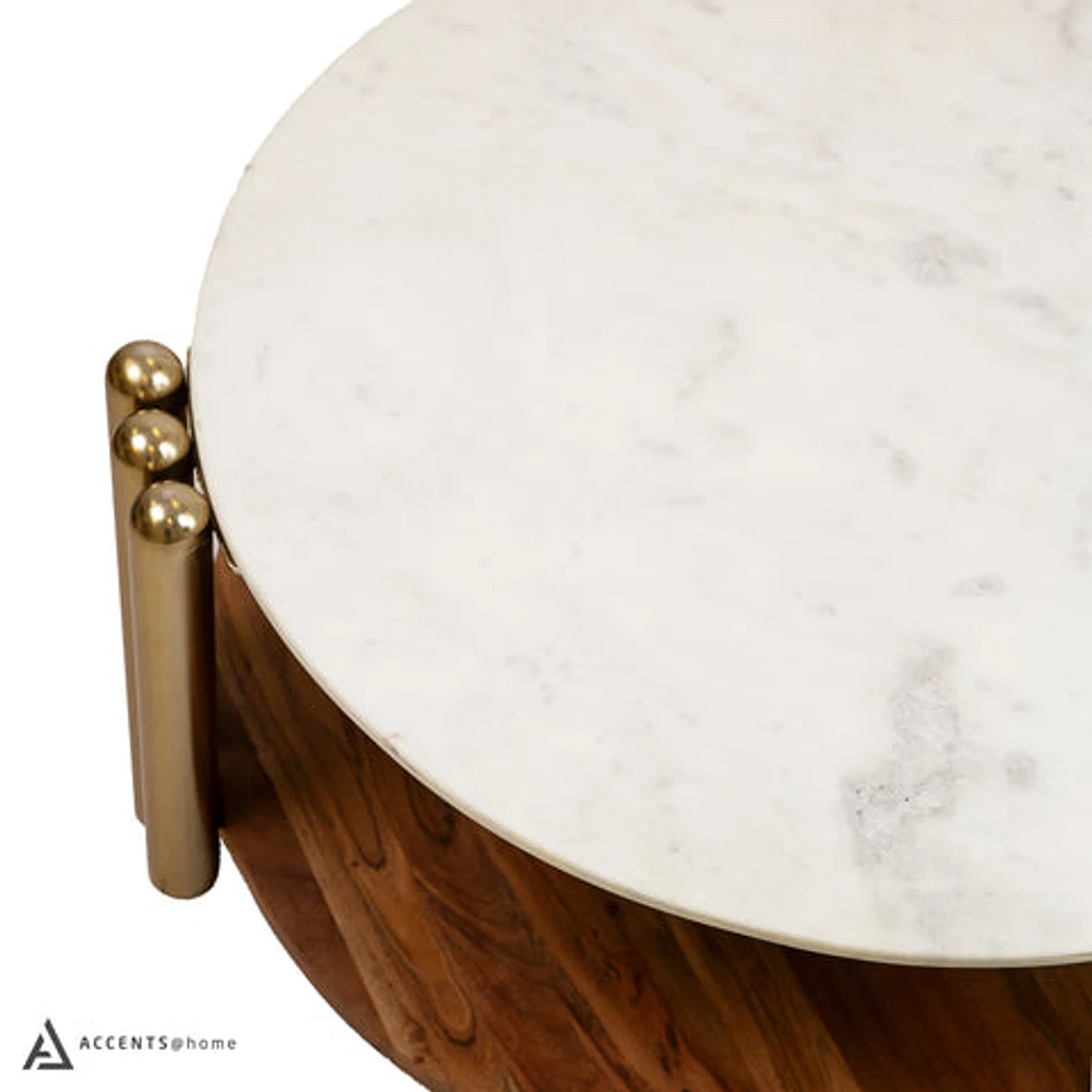 KAMBRY COFFE TABLE WITH MARBLE TOP