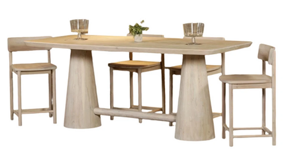 Metropoli Acacia Wood Counter Table