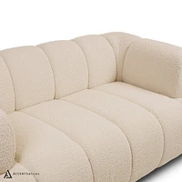 Adonis Loveseat w/2 Pillows - Wooly Almond