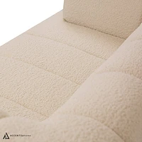 Adonis Loveseat w/2 Pillows - Wooly Almond