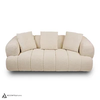 Adonis Sofa w/3 Pillows - Wooly Almond