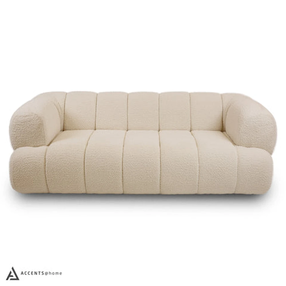 Adonis Sofa w/3 Pillows - Wooly Almond