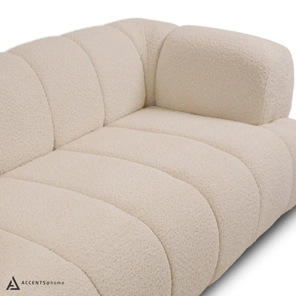 Adonis Sofa w/3 Pillows - Wooly Almond