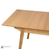 Aldus Extendable Wooden Dining Table - Natural Oak Finish