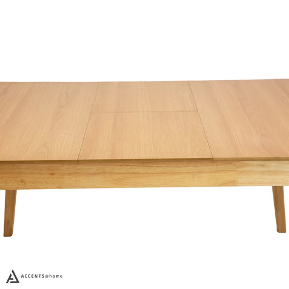 Aldus Extendable Wooden Dining Table - Natural Oak Finish