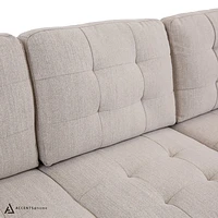 Alonso Sleeper Sectional with USB - Stone