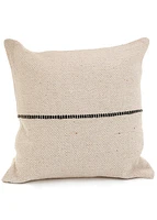 Rosemary Cushion Cotton | Ecru-black