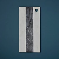 White & Gray Marble Rectangular Board, Large