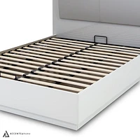 Haven Two Tone Glossy King Bed With LED